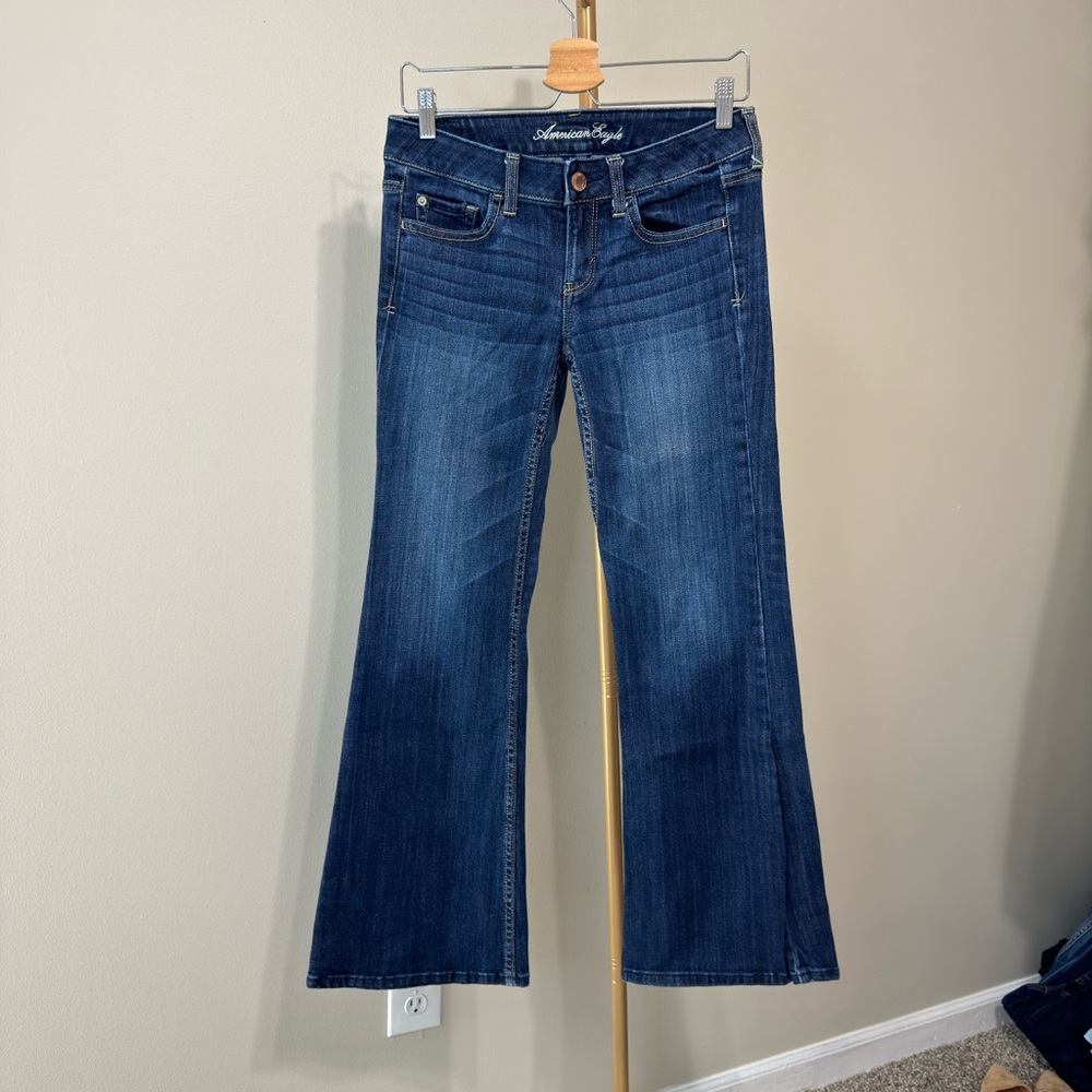 American Eagle Outfitters Dark Blue Boot Cut Jeans